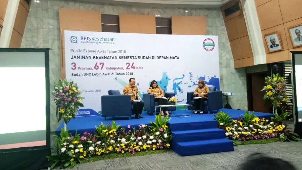 Bapak Fahmi Idris - Dirut BPJS membuka Publik Ekspos Awal Tahun 2018