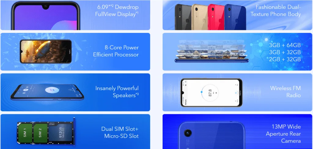 Honor 8A Indonesia - Fitur