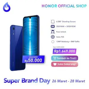 Promo Honor 8A Indonesia
