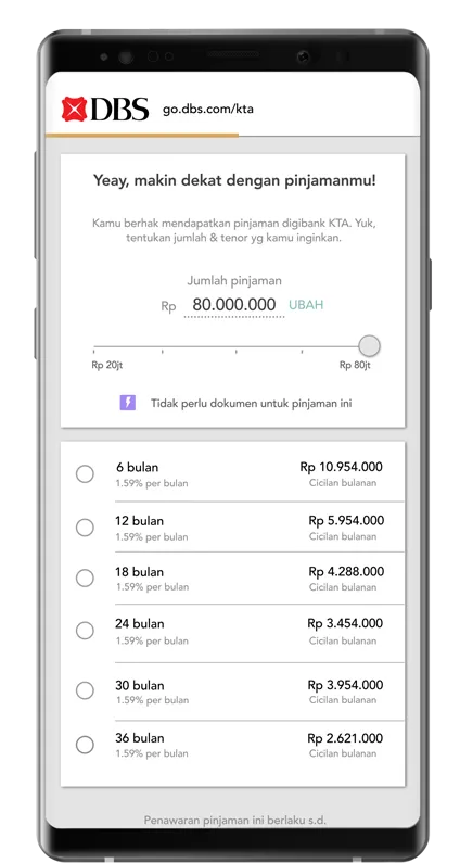 Aplikasi Digibank Via Phone